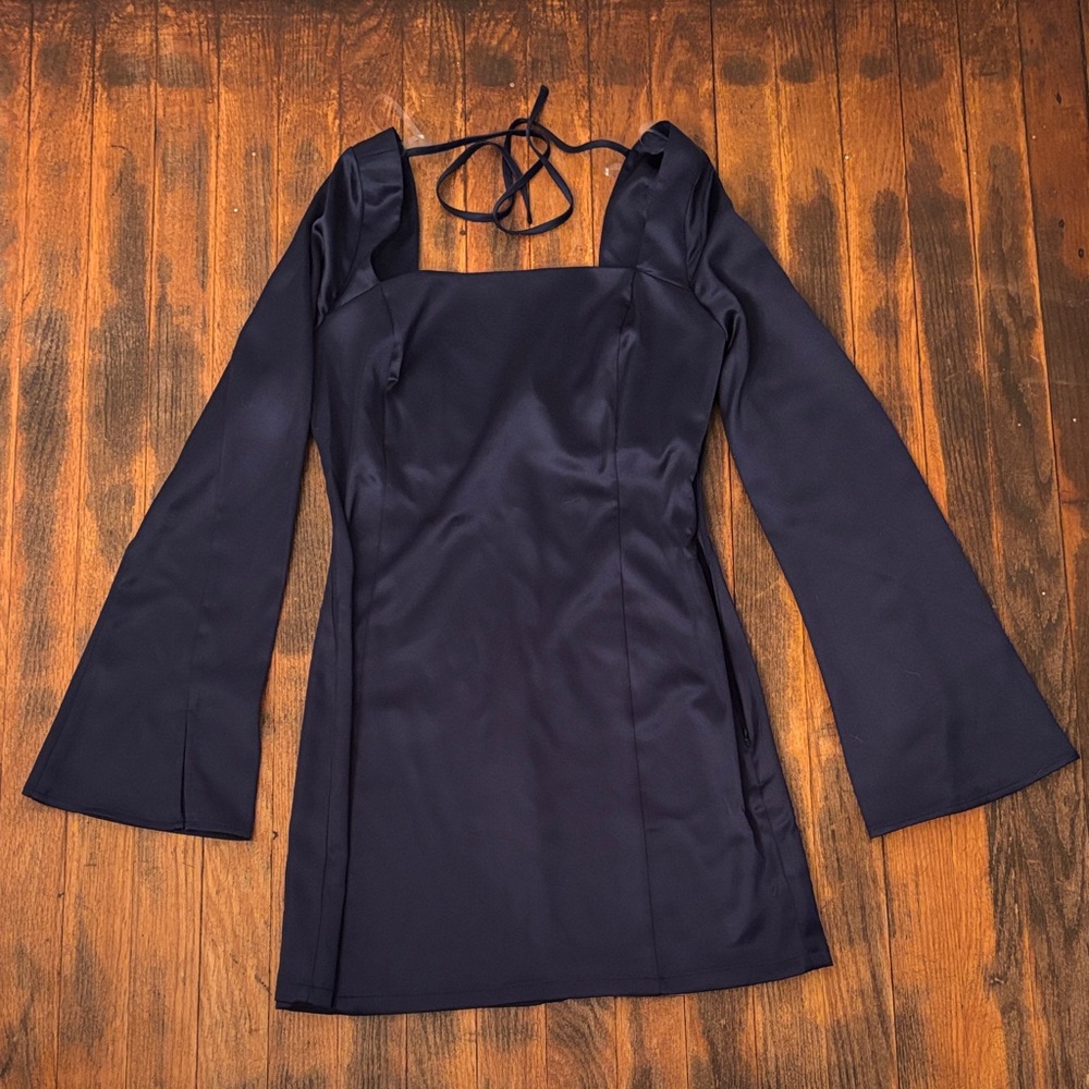 Wild Fable Navy Long Sleeve Dress